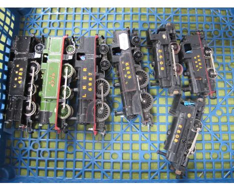 Four 'OO' Gauge/4mm Unboxed Tank Steam Locomotives, two Hornby Dublo 2 rail EDL17, Class N2 0-6-2 L,N.E.R black R/No 4723 and