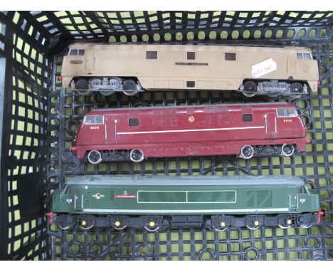 Three 'OO' Gauge/4mm Unboxed Diesel Locomotives, u/t a Lima Class 52 'Western Enterprise' R/No D1000 (playworn) two Mainline 