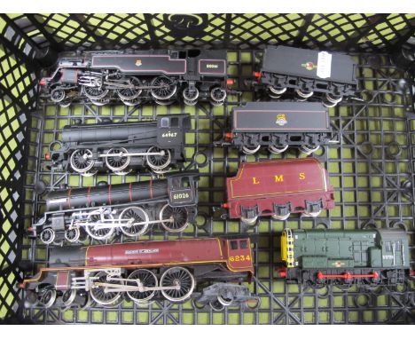 Three "OO" Gauge/4mm Unboxed Steam Locomotives With Six Wheel Tenders, a Hornby 4-6-2 "Duchess of Abercorn", a Bachmann 4-6-0