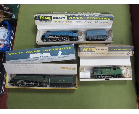 Three Wrenn 'OO' Gauge/4mm Boxed Steam Locomotives, Ref W2217 Class N2 0-6-2 tank, L.N.E.R green R/No 9522 (good, but in inco