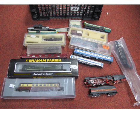 Six N Gauge Locomotives For Spares or Repairs, consisting of Graham Farish 371.201 Class 44 Diesel (one wheel set missing), a