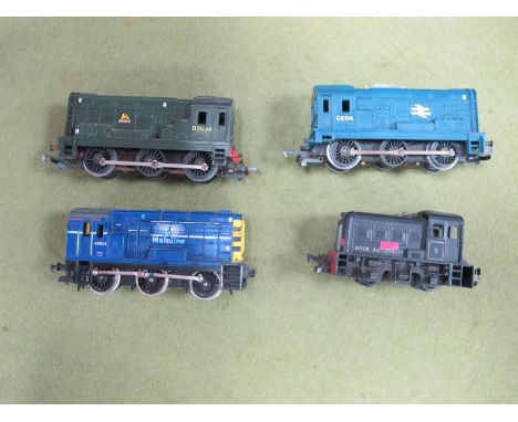 Three 'OO' Gauge Class 08 Shunter Locomotives, by Hornby, Triang to include Hornby 0-6-0 diesel shunter, R/No 08523, Mainline