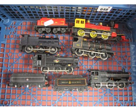 Five 'OO' Gauge/4mm Unboxed Steam Locomotives, a Triang 0-6-0 'Jinty' BR black, a Grafar 0-6-0 pannier tank BR green, a Mainl