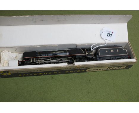 A Wrenn W2227 "OO" Gauge Duchess Class 4-6-2 Locomotive and Tender, R/No. 6254 'City of Stoke-on-Trent, LMS black, replacemen