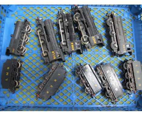 Three 'OO' Gauge/4mm Unboxed Kit Built (White Metal/Triang Chassis) 0-6-0 Steam Tender Locomotives, all L.N.E.R black R/No's 