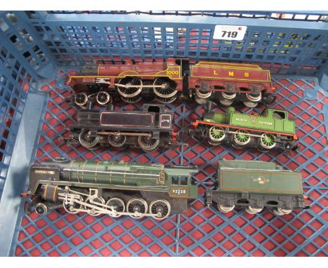 Four Unboxed "OO" Gauge Locomotives, to include Mainline LNER Class J72 0-6-0 T 'Joem' in North Eastern livery, Hornby BR cla