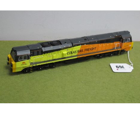 A Bachmann 'OO' Gauge Class 70 Diesel Locomotive, R/No 70805 Colas Rail Freight, yellow and orange livery, unboxed.