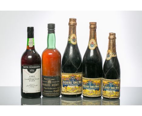 W & A GILBEY INVALID PORT
Vintage Port. Full bottle size, no capacity or strength stated.
BUCKFAST TONIC WINE (3)
Three bottl