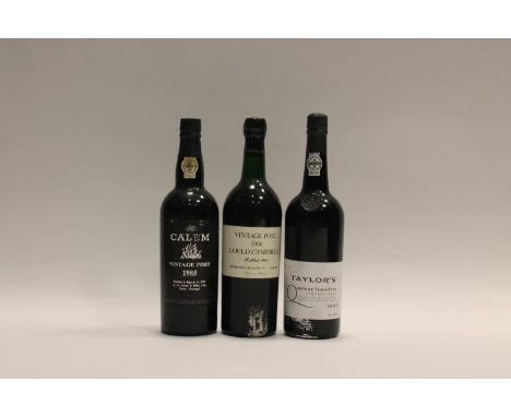 GOULD CAMPBELL 1966 VINTAGE PORT
Oporto, Portugal, bottled 1966 Berry Bros & Rudd
CALEM 1985 VINTAGE PORT
oporto, Portugal, b