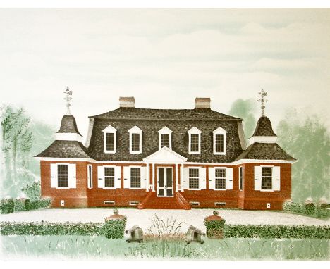 David Gentleman Mulberry (Plantation House) lithograph 54 of 100 signed 51 x 63 cm unframed small mark on border On show at t