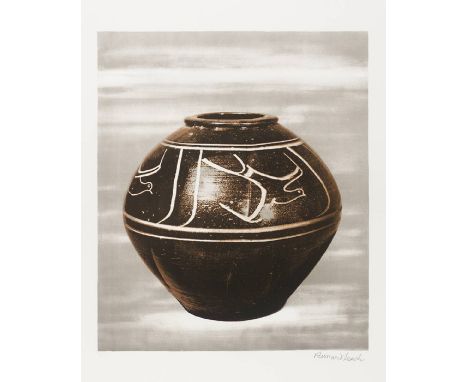 Bernard Leach Black Jar lithograph 35 of 100 signed 78 x 57 cm unframed On show at the Curwen Gallery  RRP £ 400