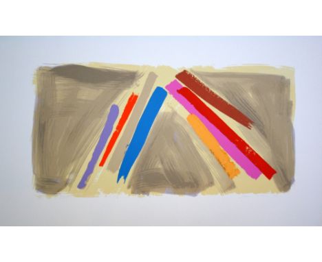 John McLean Untitled 1988 lithograph 82 of 100 signed 63 x 103 cm unframed On show at the Curwen Gallery  RRP £ 720