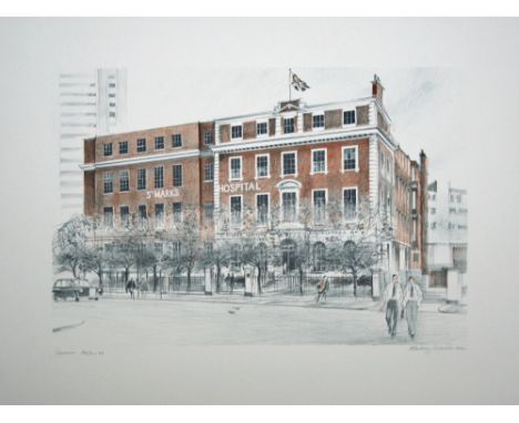 Albany Wiseman St Marks lithograph curwen archive' signed 37 x 47 cm unframed On show at the Curwen Gallery  RRP £ 