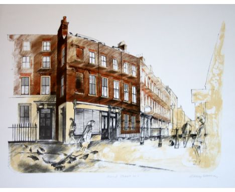 Albany Wiseman Meard Street lithograph 3 of 150 signed 51 x 63 cm unframed On show at the Curwen Gallery  RRP £ 150