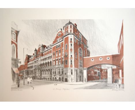 Albany Wiseman St Mary's Hospital lithograph Curwen Studio' proof signed 36 x 50 cm unframed On show at the Curwen Gallery  R