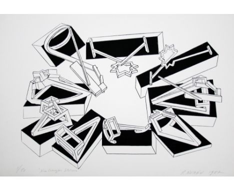 Paul Neagu Nine Catalytic Stations 1987 lithograph 1 of 50 signed 62 x 84 cm unframed On show at the Curwen Gallery  RRP £ 