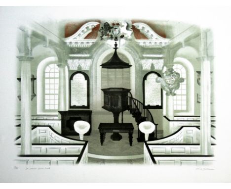 David Gentleman St James', Goose Creek lithograph 72 of 100 signed 49 x 61 cm unframed On show at the Curwen Gallery  RRP £ 3