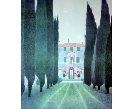 Gerald Mynott Cypress Avenue, Sienna lithograph AP XII/XXV signed 71 x 55 cm unframed On show at the Curwen Gallery  RRP £ 25