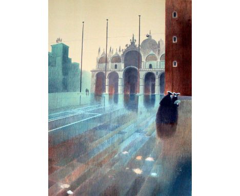 Gerald Mynott After the Ball lithograph 243 of 250 signed 76 x 51 cm unframed On show at the Curwen Gallery  RRP £ 250