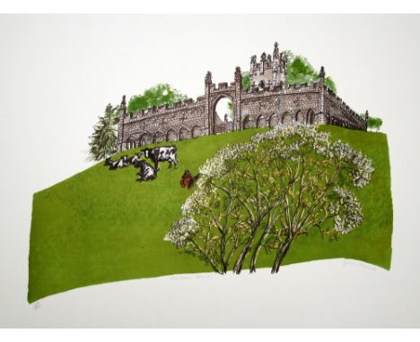 John Thirsk The Deer House lithograph 24 of 70 signed 56 x 77 cm unframed On show at the Curwen Gallery  RRP £ 165