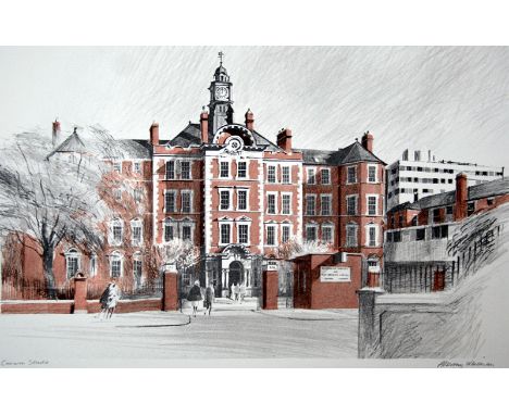 Albany Wiseman Hammersmith Hospital lithograph curwen archive signed 36 x 50 cm unframed On show at the Curwen Gallery  RRP £