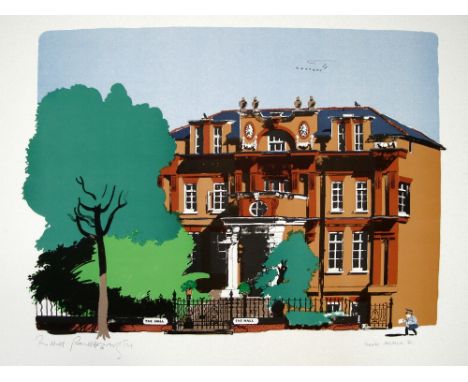 Paul Hogarth The Hall lithograph curwen archive II signed 54 x 68 cm unframed On show at the Curwen Gallery  RRP £ 450