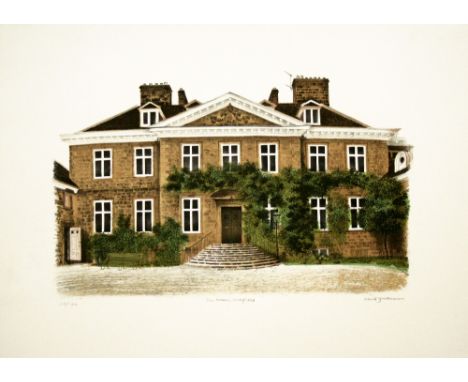 David Gentleman The Palace, Lichfield lithograph 110 of 150 signed 48 x 64 cm unframed small stain bottom edge paper On show 