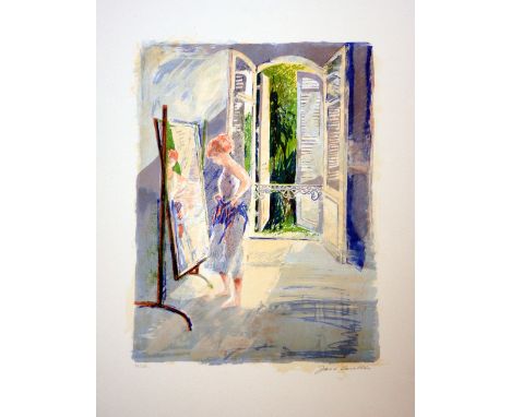 Jane Corsellis French Interior lithograph 34 of 220 signed 66 x 50 cm unframed On show at the Curwen Gallery  RRP £ 95