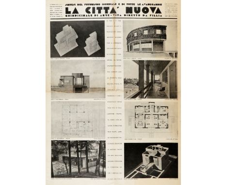 AA.VV.  La città nuova. Sintesi del futurismo mondiale e di tutte le avanguardie. Quindicinale di Arte-Vita. Torino: 1932-193