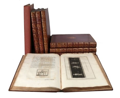 Ercolano. Delle antichità di Ercolano. Napoli, Regia Stamperia, 1757-1792.   8 volumi in folio (mm 477x345; mm 520x398 il vol
