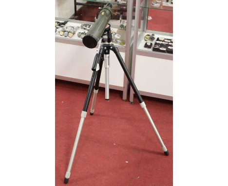 An Optima Spotters Scope on a Slik D3 tripod
