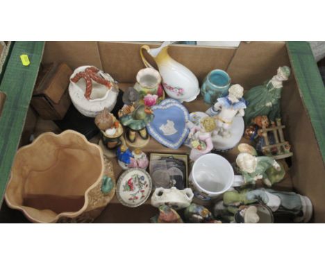 &nbsp;Two boxes to include ornaments, Royal Worcester etc