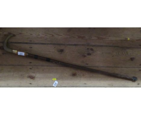 A vintage cane, with gold mount