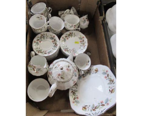 A box of Royal Adderley china