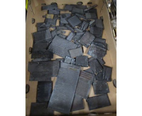 A collection of metal printing plates, relating to Royal Worcester