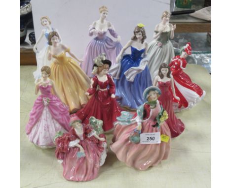 Eleven porcelain figures, to include Royal Worcester and Royal Doulton