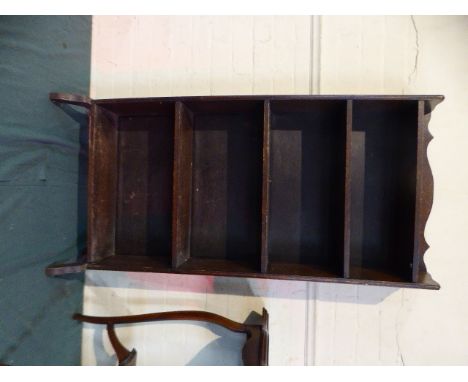 An Edwardian Oak Five Shelf Open Bookcase, 56cm Wide