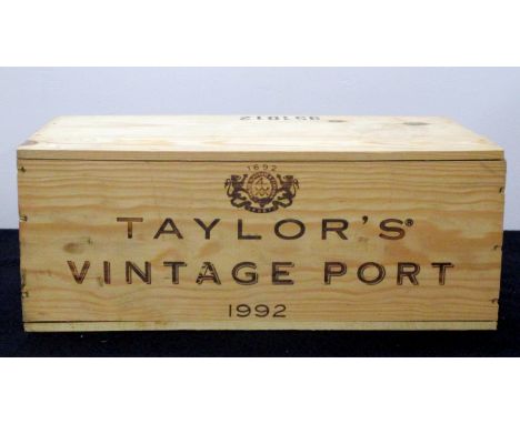 6 bts Taylors 1992 Vintage Port owc