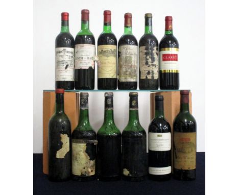 1 bt Ch. Margaux 1er Cru Vintage Unknown ls, bs, missing most of label, foil shortened 3 bts Ch. Gruaud Larose Vintage Unknow