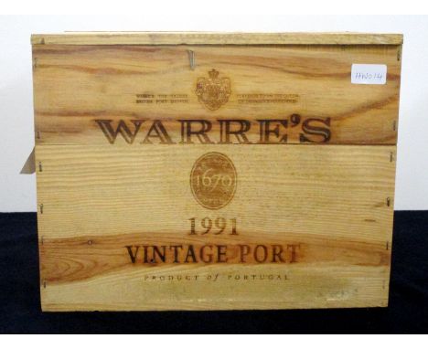 12 bts Warres 1991 Vintage Port owc