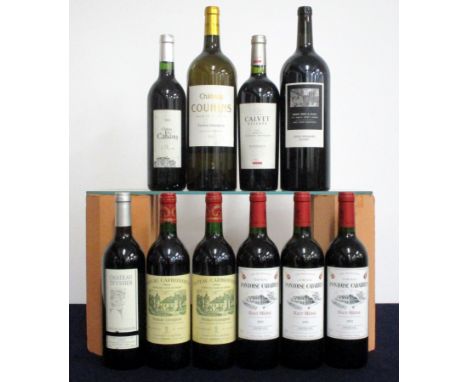 1 bt Ch. Teyssier 1993 St-Émilion Grand Cru vts 2 bts Ch. Carbonnieux 1995 Pessac-Léognan Grand Cru Classé de Graves hf/i.n, 