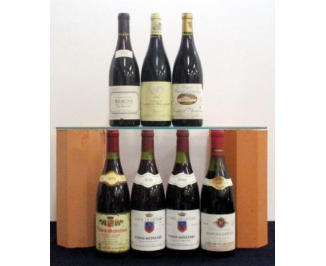 1 bt Volnay-Santenots Pinot Noir 1988 Jean Javillier i.n 2 bts Vosne-Romanée 1988 Paul Dugenais vts, ts, vsl stl 1 bt Beaune-