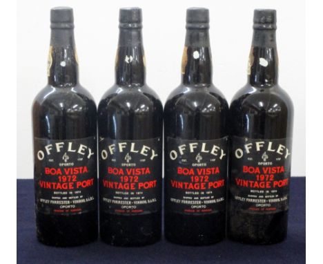 4 bts Offley Boa Vista 1972 Vintage Port  base of neck,