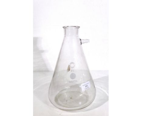 A 2 litre laboratory flask by Pyrex.