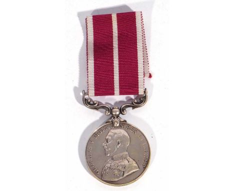 George V Army Mertorious service medal, 3rd type ribbon to T-22120 SJT AH Peake 3/D TN ASC