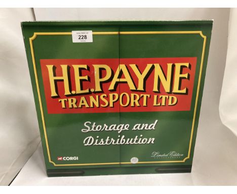 A LIMITED EDITION BOXED CORGI SET H E PAYNE 