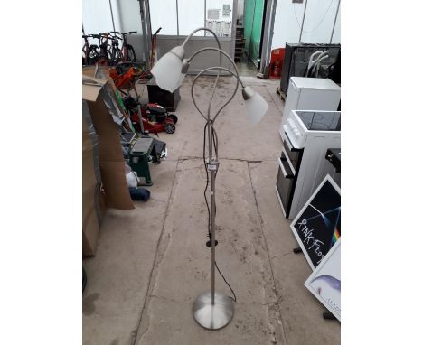 A THREE BRANCH FLOOR LAMP 
