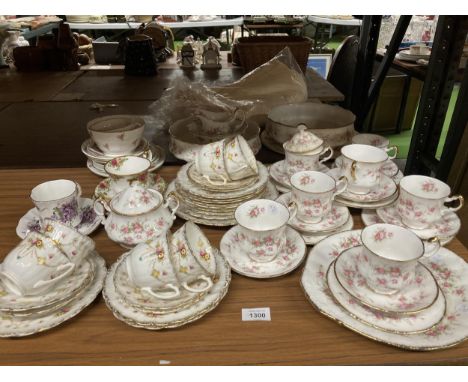 A LARGE QUANTITY OF PARAGON VICTORIANA ROSE AND CROWN CHINA  ALSO TO INCLUDE ROYAL ALBERT AND HAMMERSLEY 