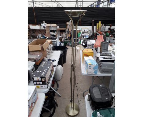 A TWO BRANCH STANDARD LAMP 