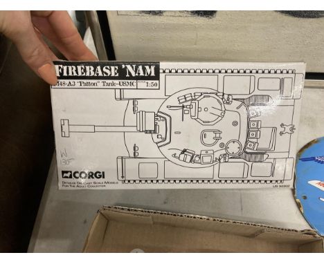 A BOXED CORGI FIREBASE NAM TANK MODEL 